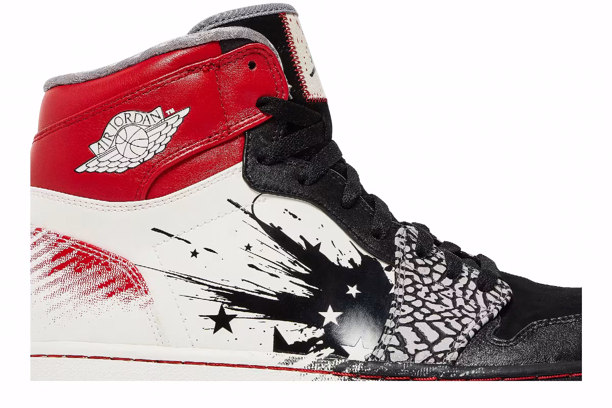 Dave White x Air Jordan 1 High Wings Of The Future, view 3