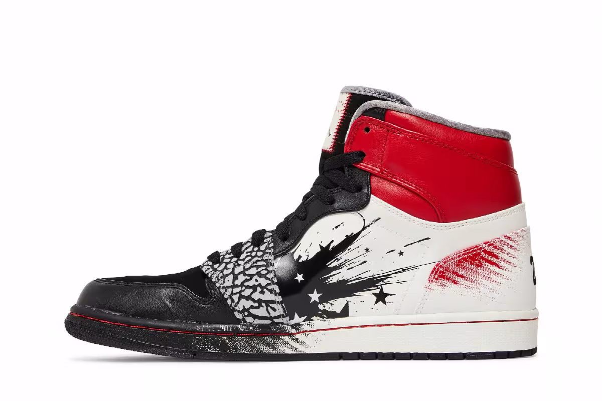 Dave White x Air Jordan 1 High Wings Of The Future, view 4