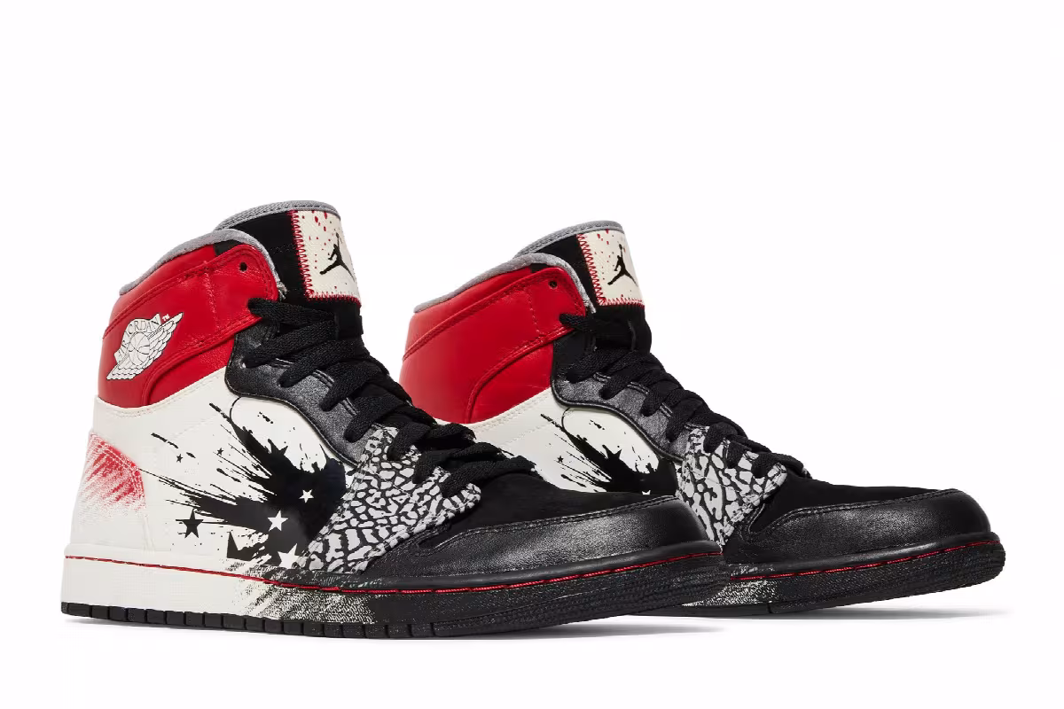 Dave White x Air Jordan 1 High Wings Of The Future, view 9