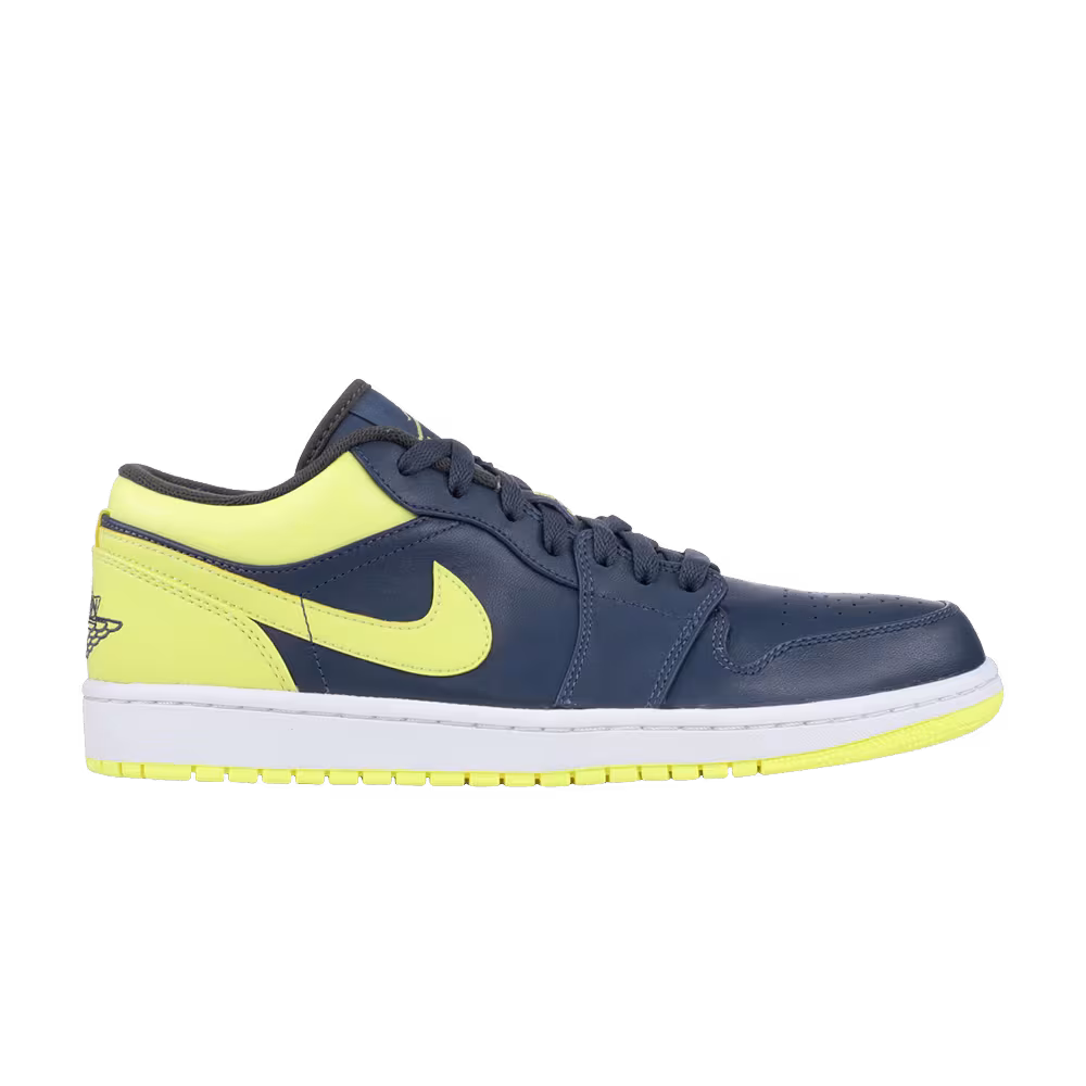 Air Jordan 1 Low Squadron Blue Electric Yellow