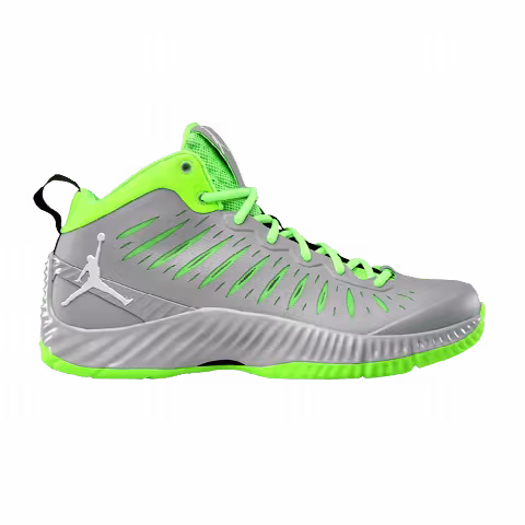 Air Jordan Super.Fly 'Wolf Grey Electric Green'