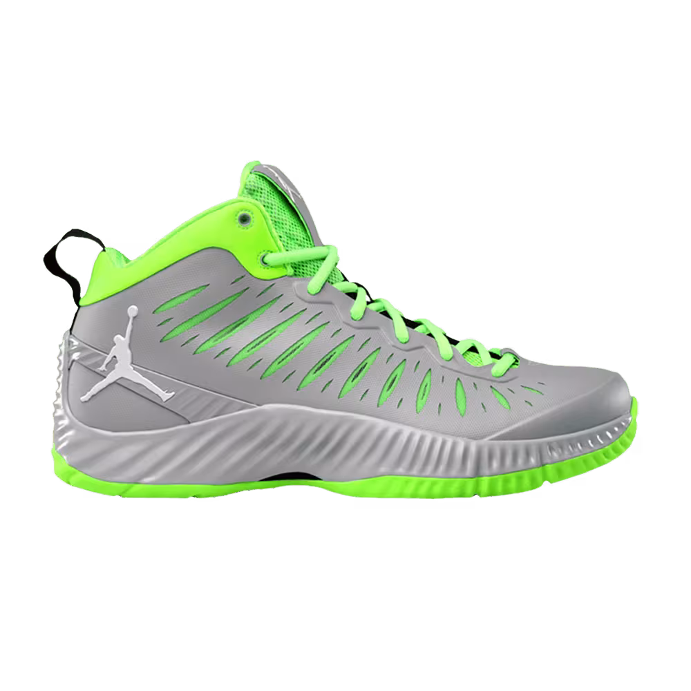 Air Jordan Super.Fly Wolf Grey Electric Green