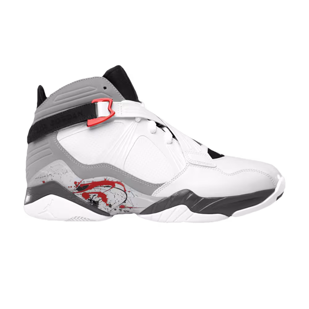Air Jordan 8.0 GS Neutral Grey Red