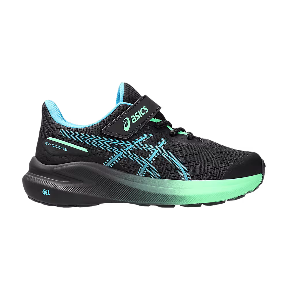 Asics GT 1000 13 PS Black Digital Aqua