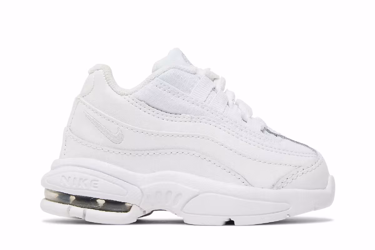 Nike Little Max 95 TD White Metallic Silver, view 2