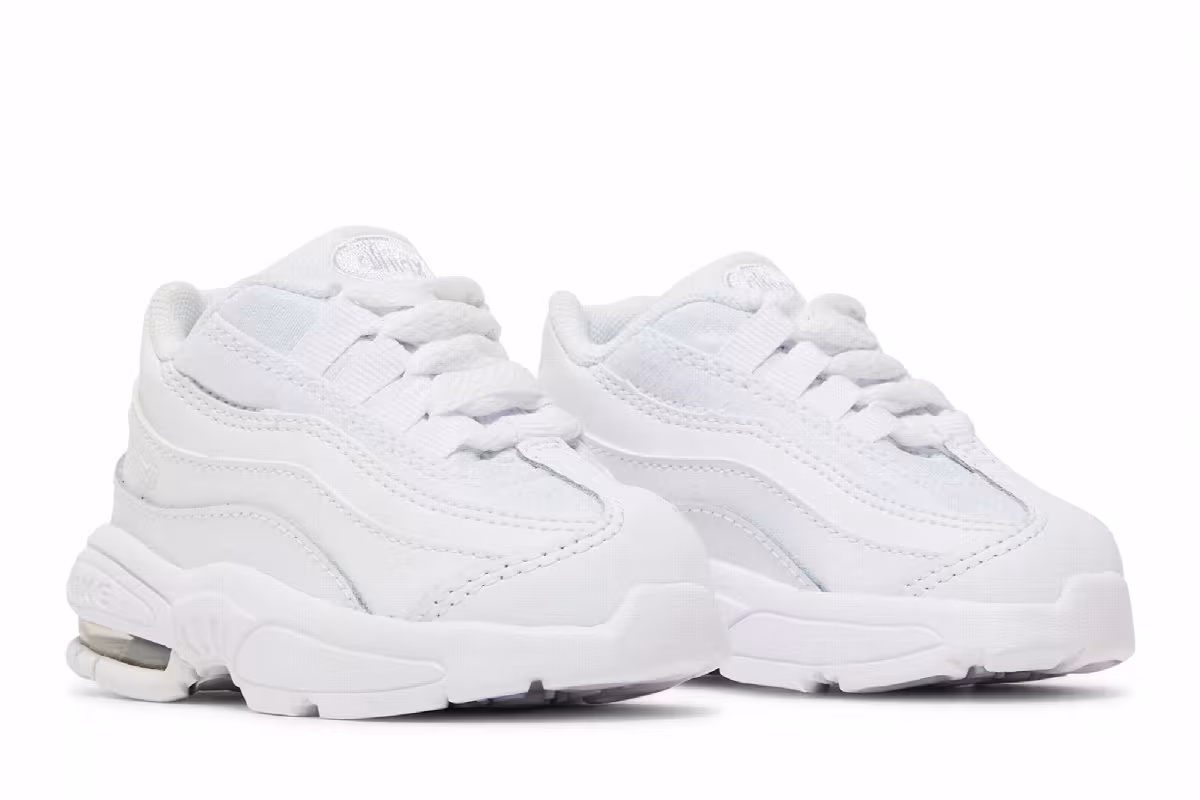 Nike Little Max 95 TD White Metallic Silver, view 9