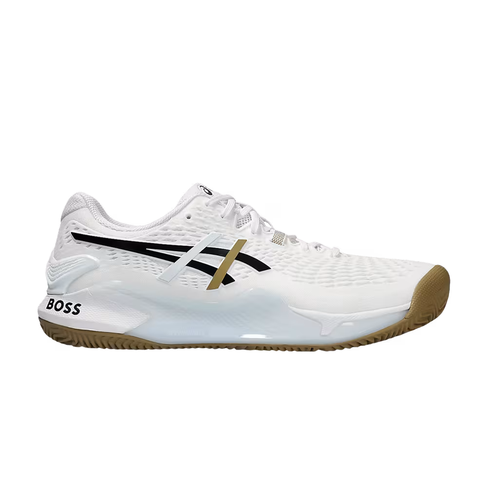 BOSS x Matteo Berrettini x ASICS Gel Resolution 9 Clay White Camel
