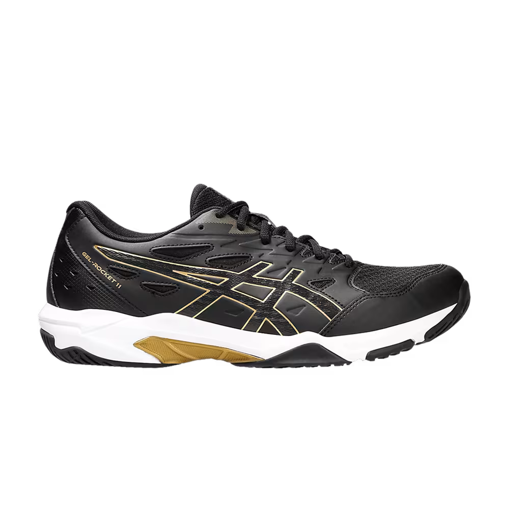 Asics Gel Rocket 11 Wide Black Pure Gold