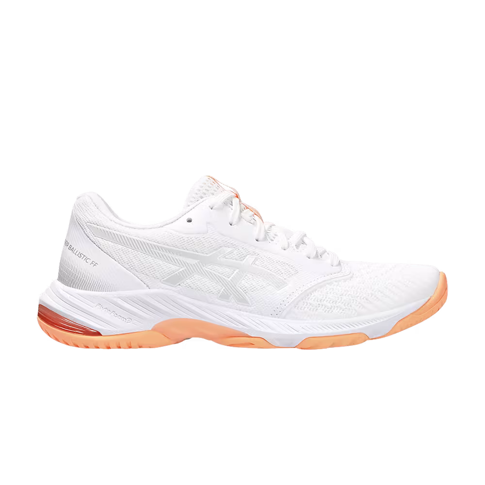 Asics Women's Netburner Ballistic FF 3 White Glacier Grey