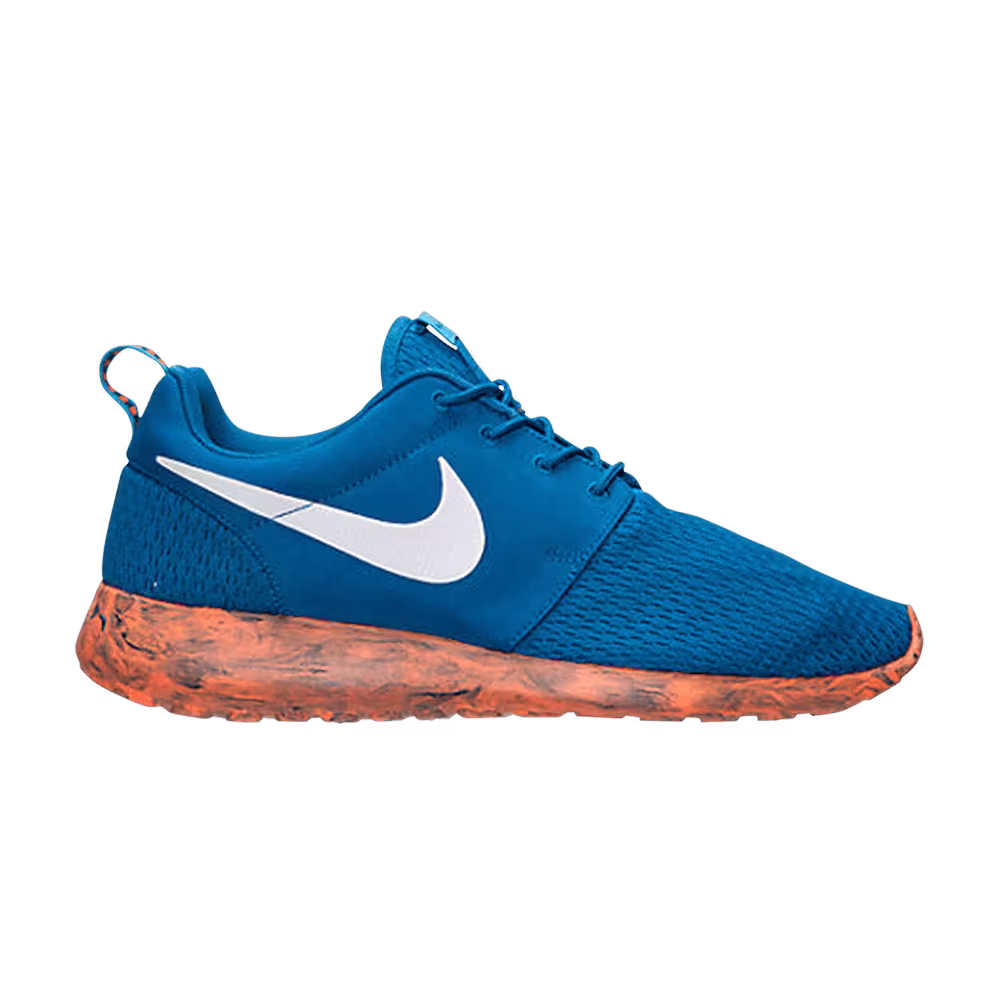 Nike Roshe Run Military Blue Total Orange