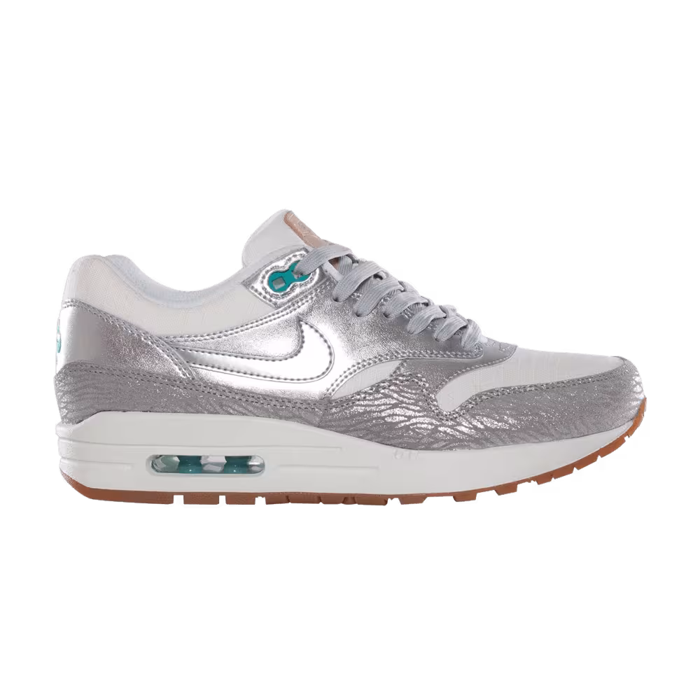 Nike Women's Air Max 1 Premium Sail Metallic Silver Gum