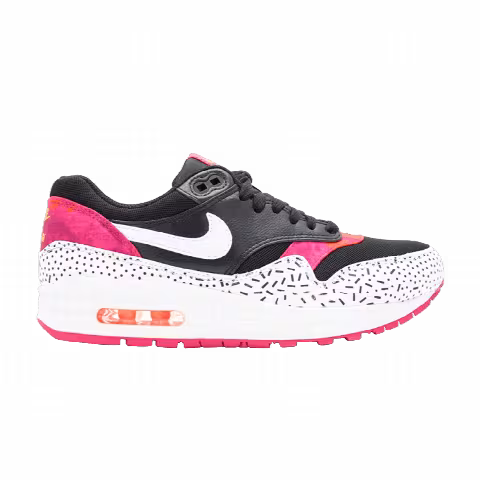 Nike Wmns Air Max 1 Print 'Black Fireberry'