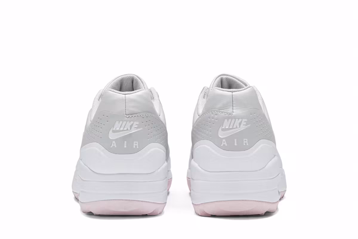Nike Women's Air Max 1 Golf Vast Grey Pink Foam, view 7