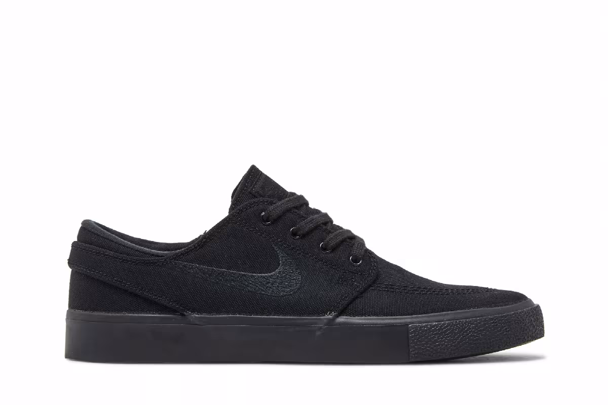 Nike Zoom Stefan Janoski Canvas RM SB Triple Black, view 2