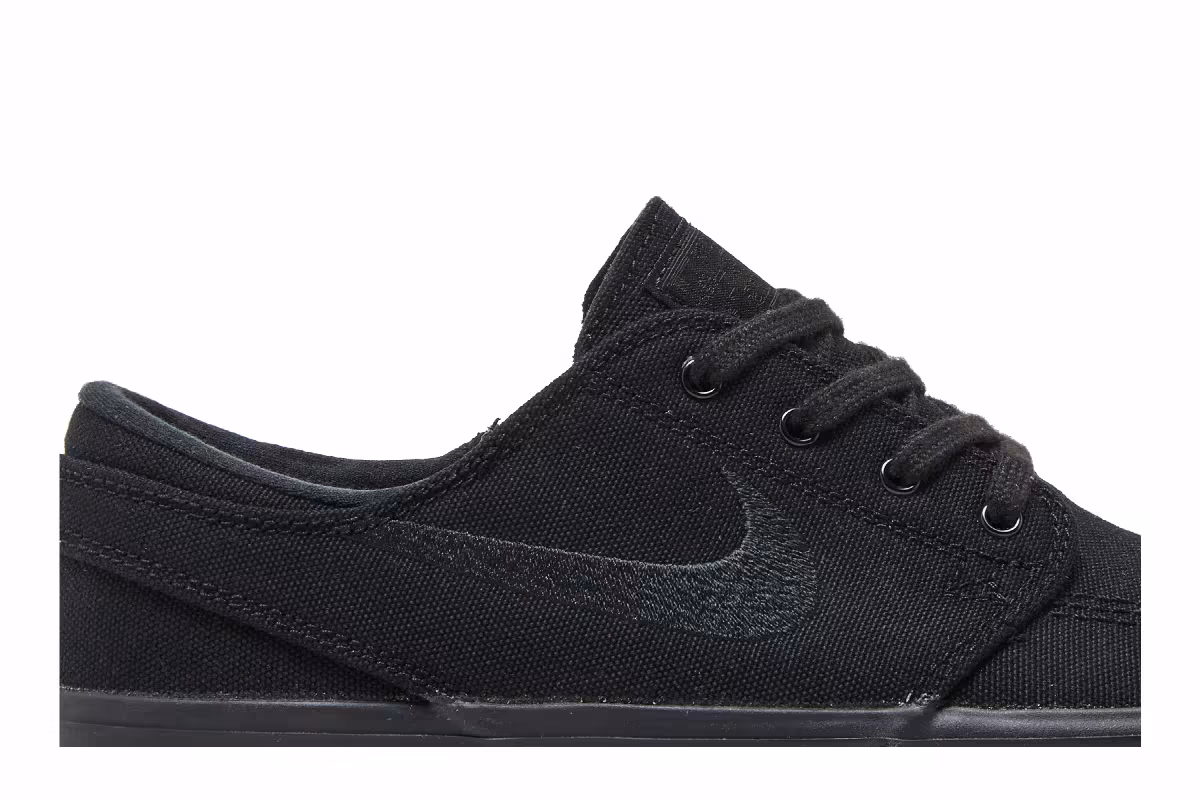 Nike Zoom Stefan Janoski Canvas RM SB Triple Black, view 3