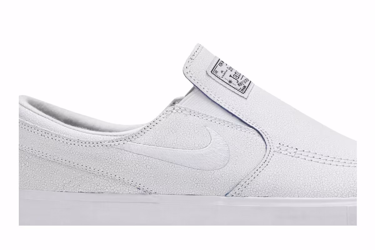 Nike Zoom Stefan Janoski Slip RM Premium White, view 3
