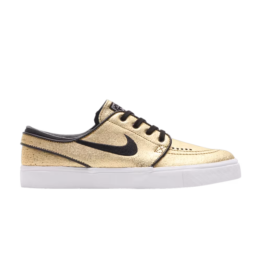 Nike Zoom Stefan Janoski Leather Metallic Gold