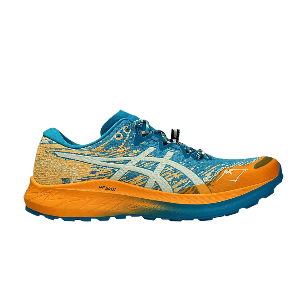 Asics Fuji Lite 5 Teal Blue Orange