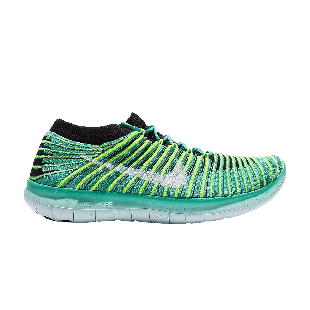 Nike Women's Free RN Motion Flyknit Clear Jade Volt