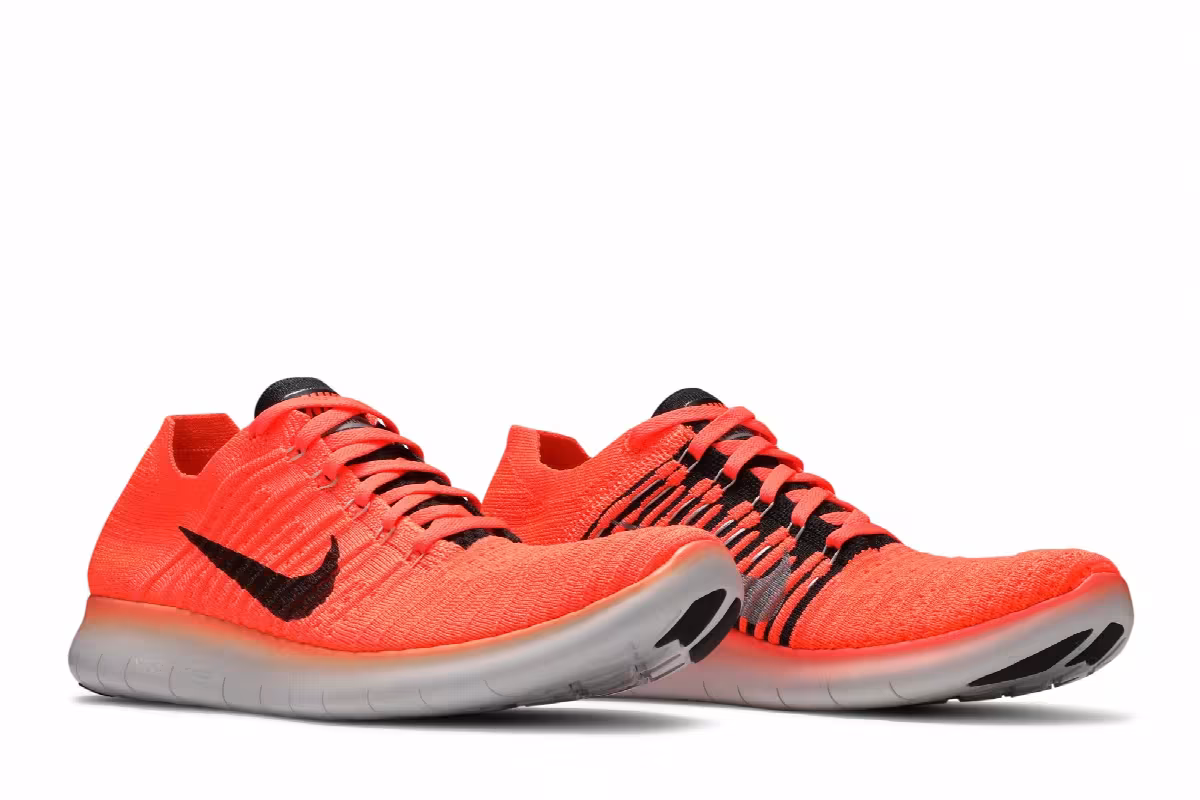 Nike Free RN Flyknit Bright Mango, view 9
