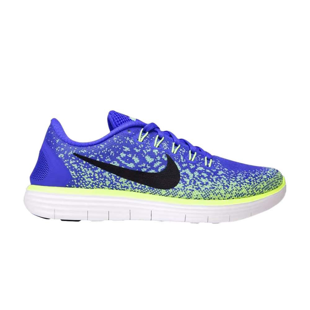 Nike Women's Free RN Distance Violet Green Glow