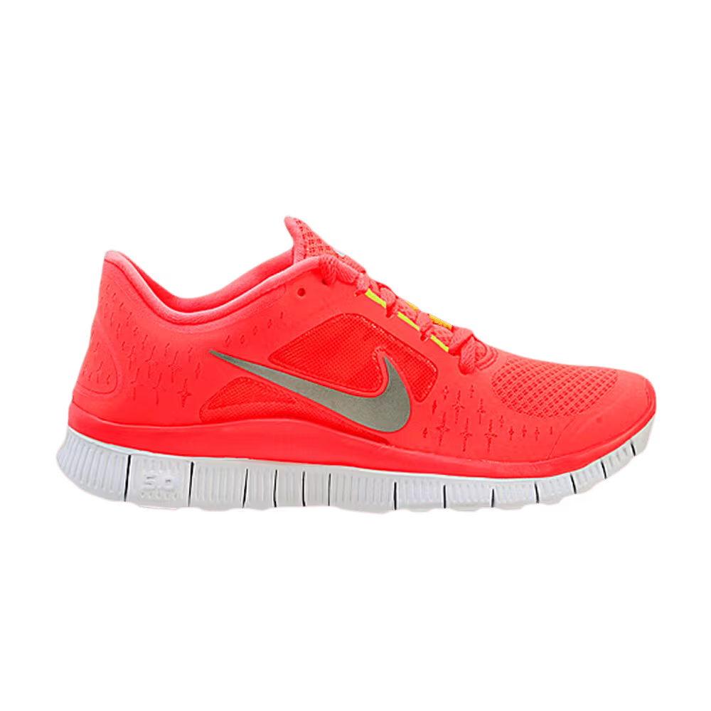 Nike Women's Free Run+ 3 Hot Punch Reflect Silver