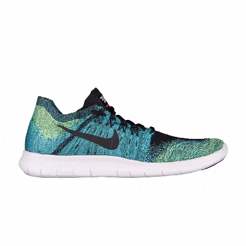 Nike Free RN Flyknit 2017 'Black Chlorine Blue'