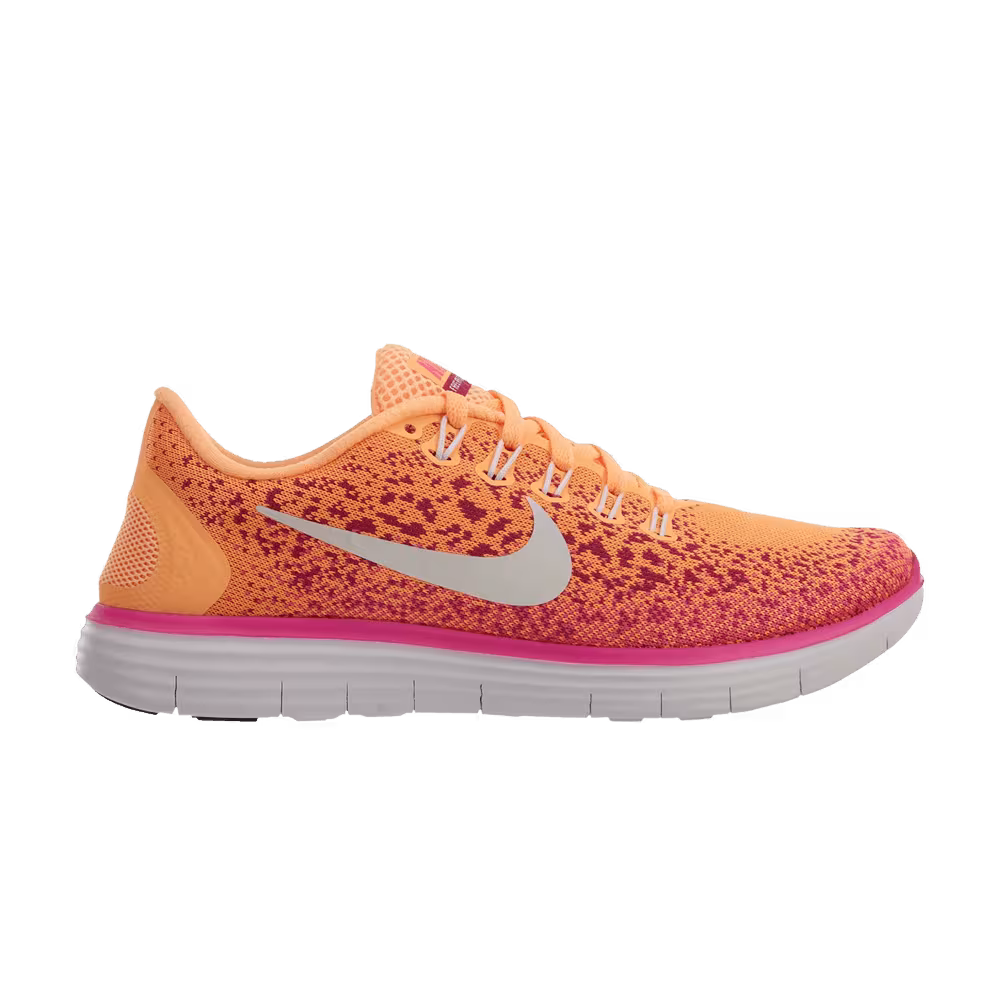 Nike Women's Free RN Distance Atomic Orange Pink Bliss