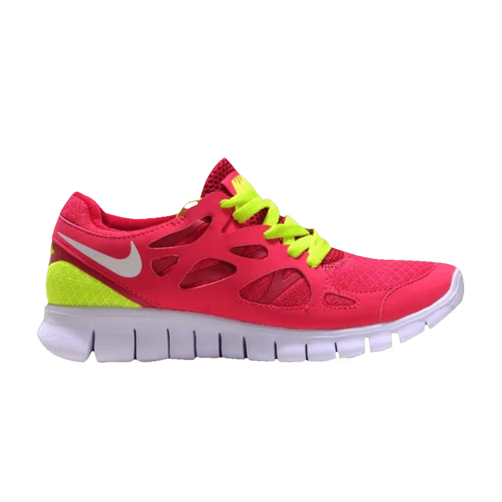 Nike Women's Free Run+ 2 Bright Crimson Volt