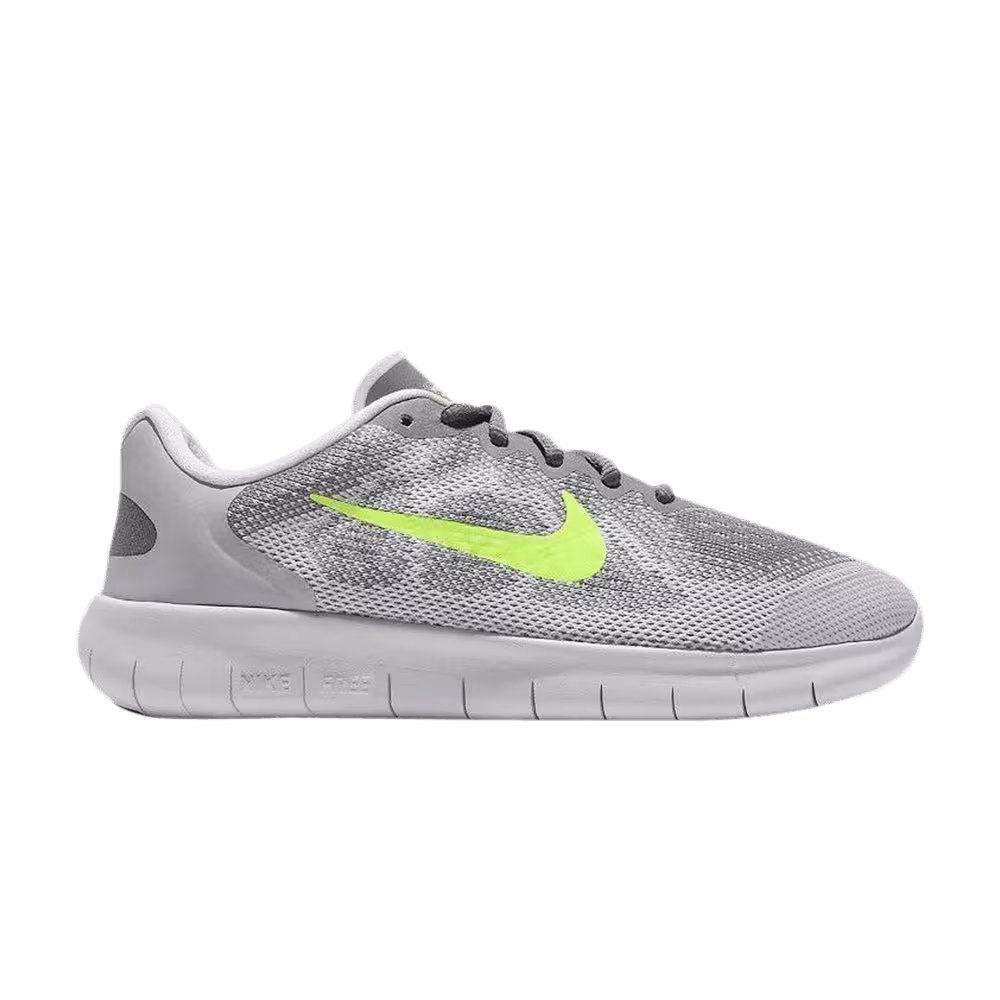 Nike Free RN 2017 GS Cool Grey Volt
