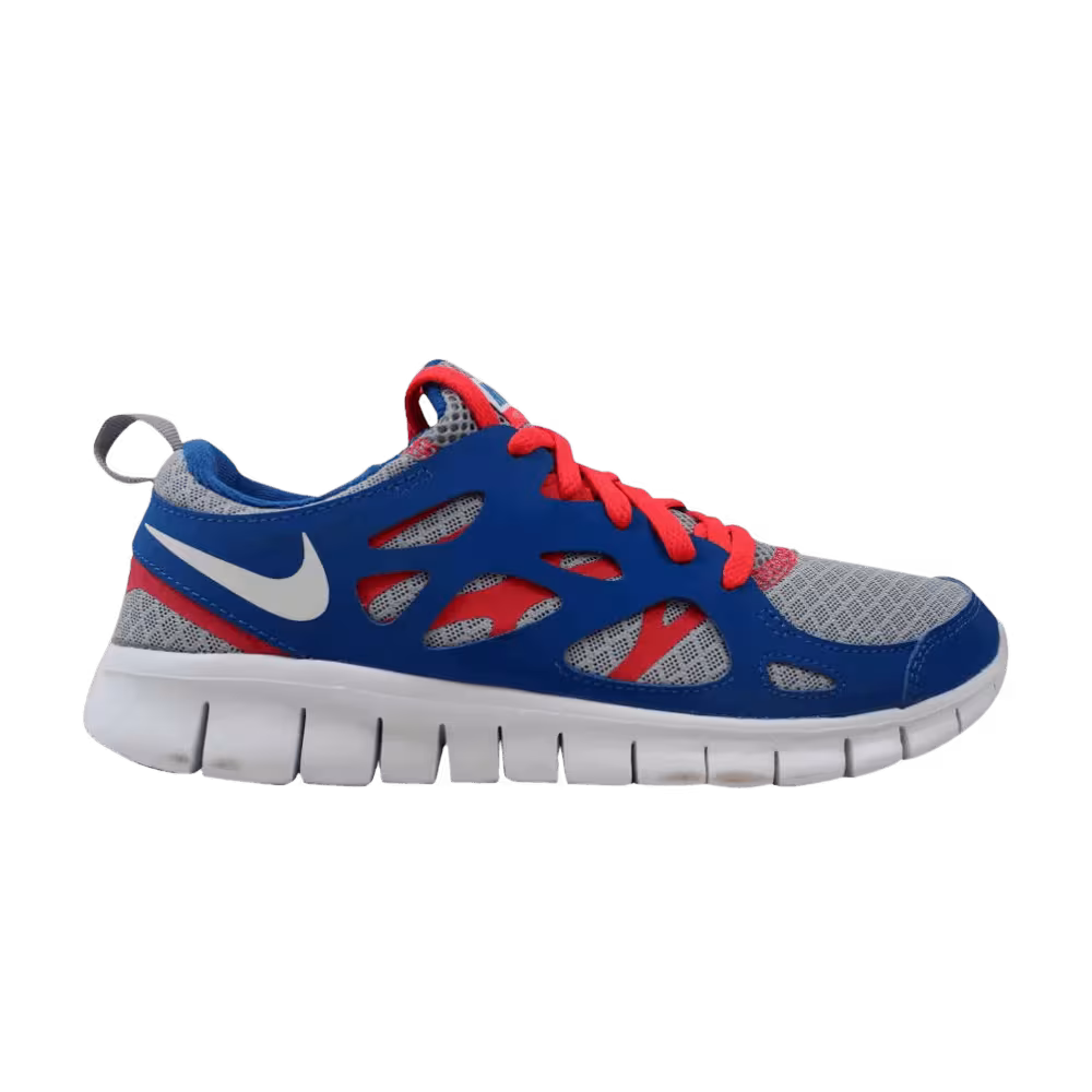 Nike Free Run 2 GS Grey Crimson Blue