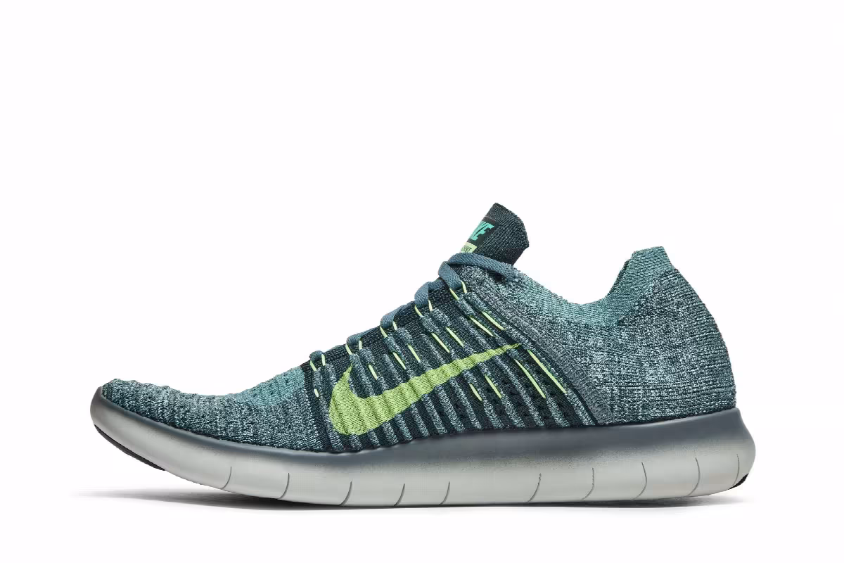 Nike Free Run Flyknit Hasta Green Glow, view 4