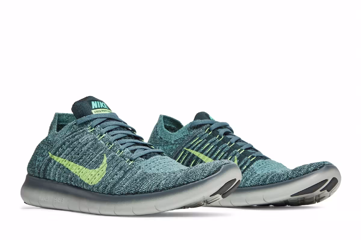 Nike Free Run Flyknit Hasta Green Glow, view 9