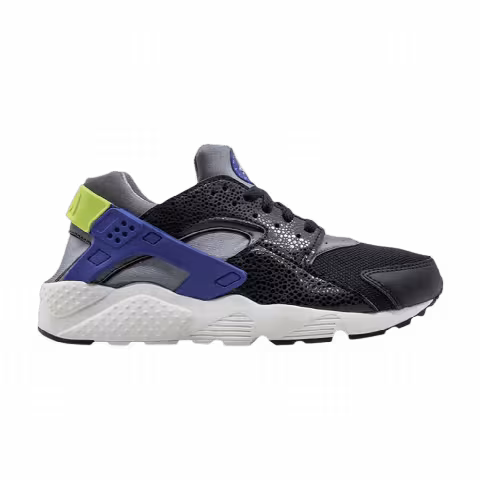 Nike Huarache Run GS 'Black Hyper Cobalt Volt'
