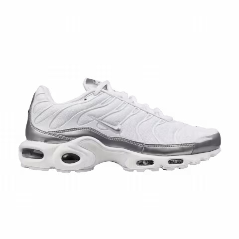 Nike Air Max Plus GS 'White Metallic Silver'