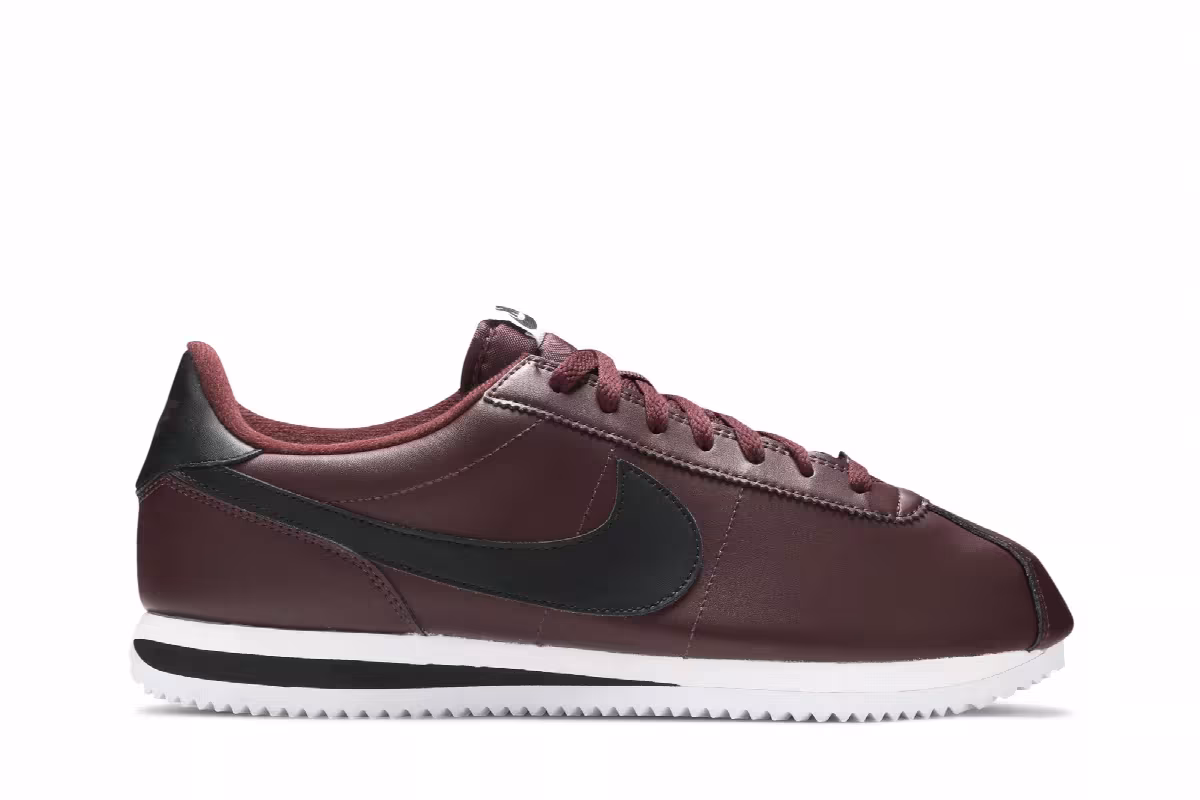 Nike Cortez Basic Leather Burgundy Crush, view 2