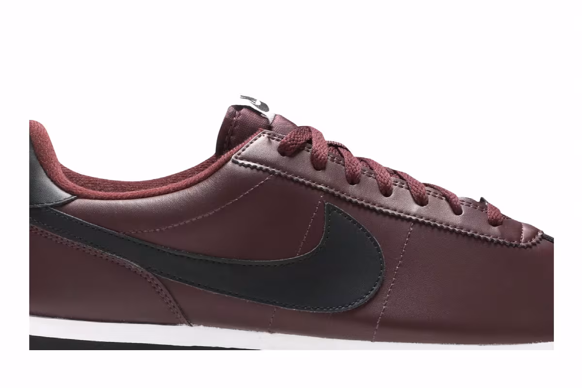 Nike Cortez Basic Leather Burgundy Crush, view 3