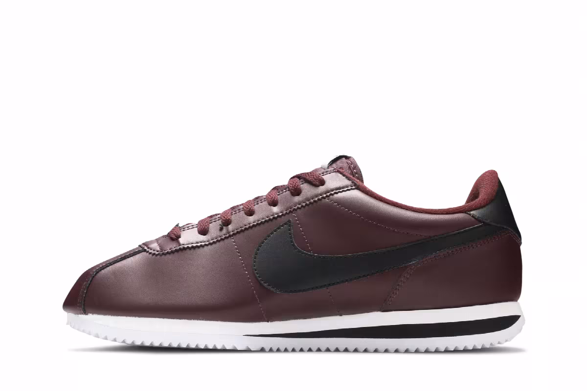 Nike Cortez Basic Leather Burgundy Crush, view 4