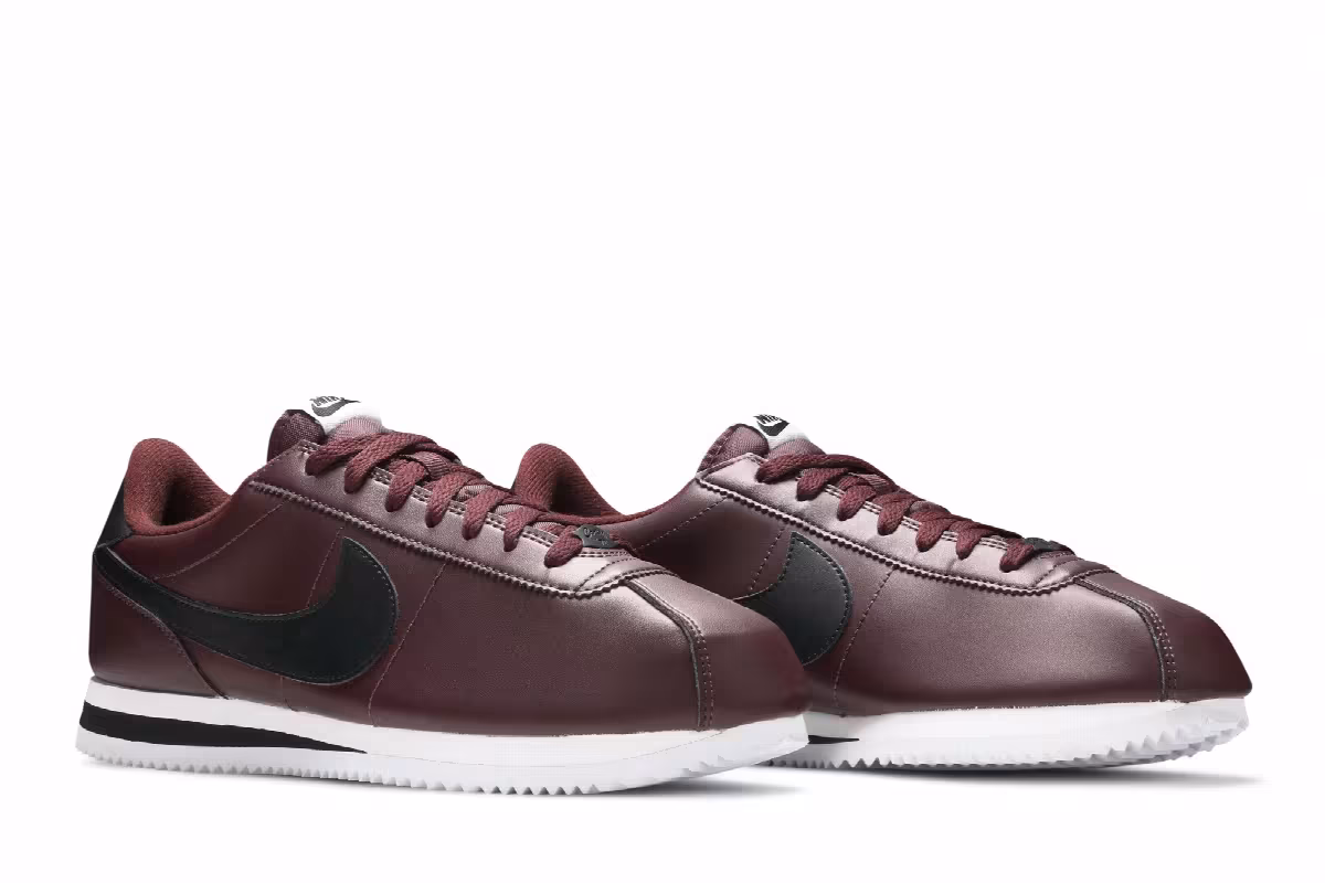 Nike Cortez Basic Leather Burgundy Crush, view 9