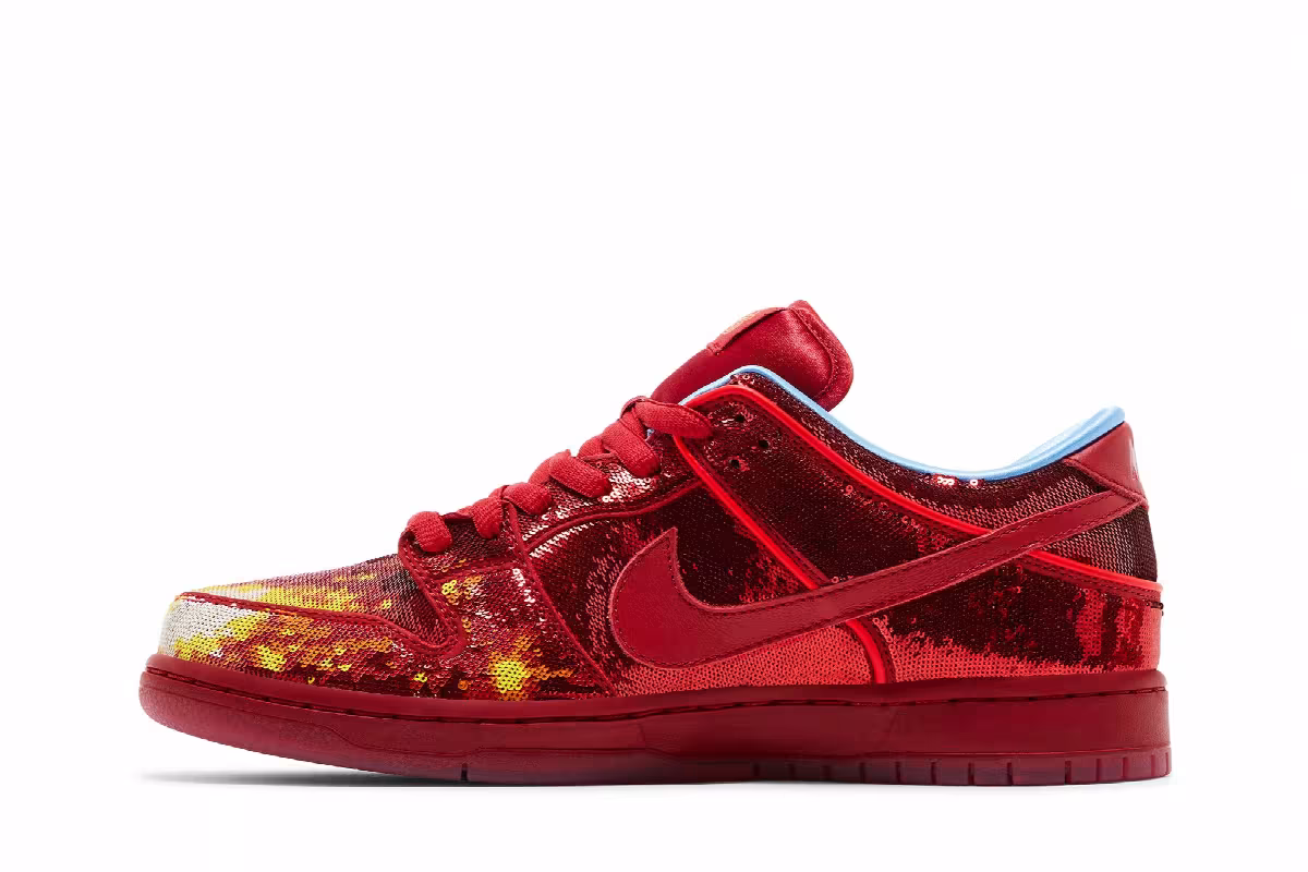The Wizard of Oz x Nike Dunk Low SB Ruby Red Slipper, view 4