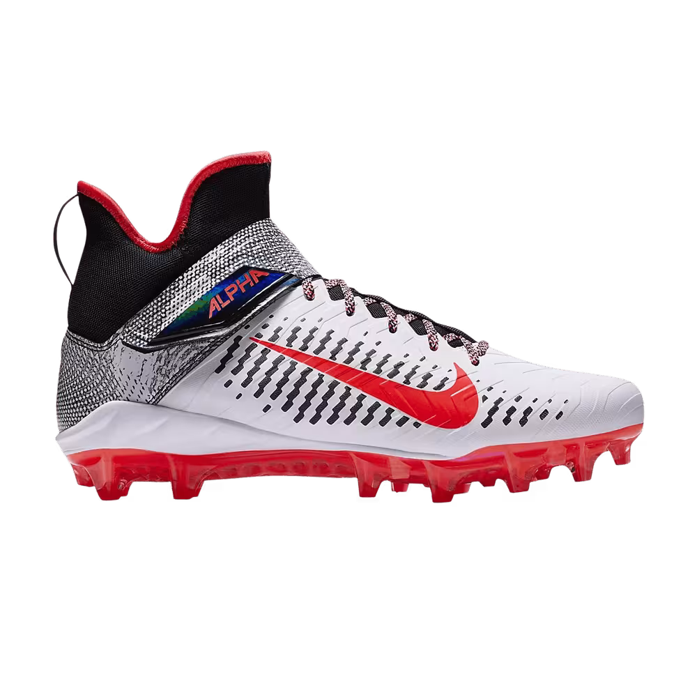 Nike Alpha Menace Pro 2 Mid White Black Crimson