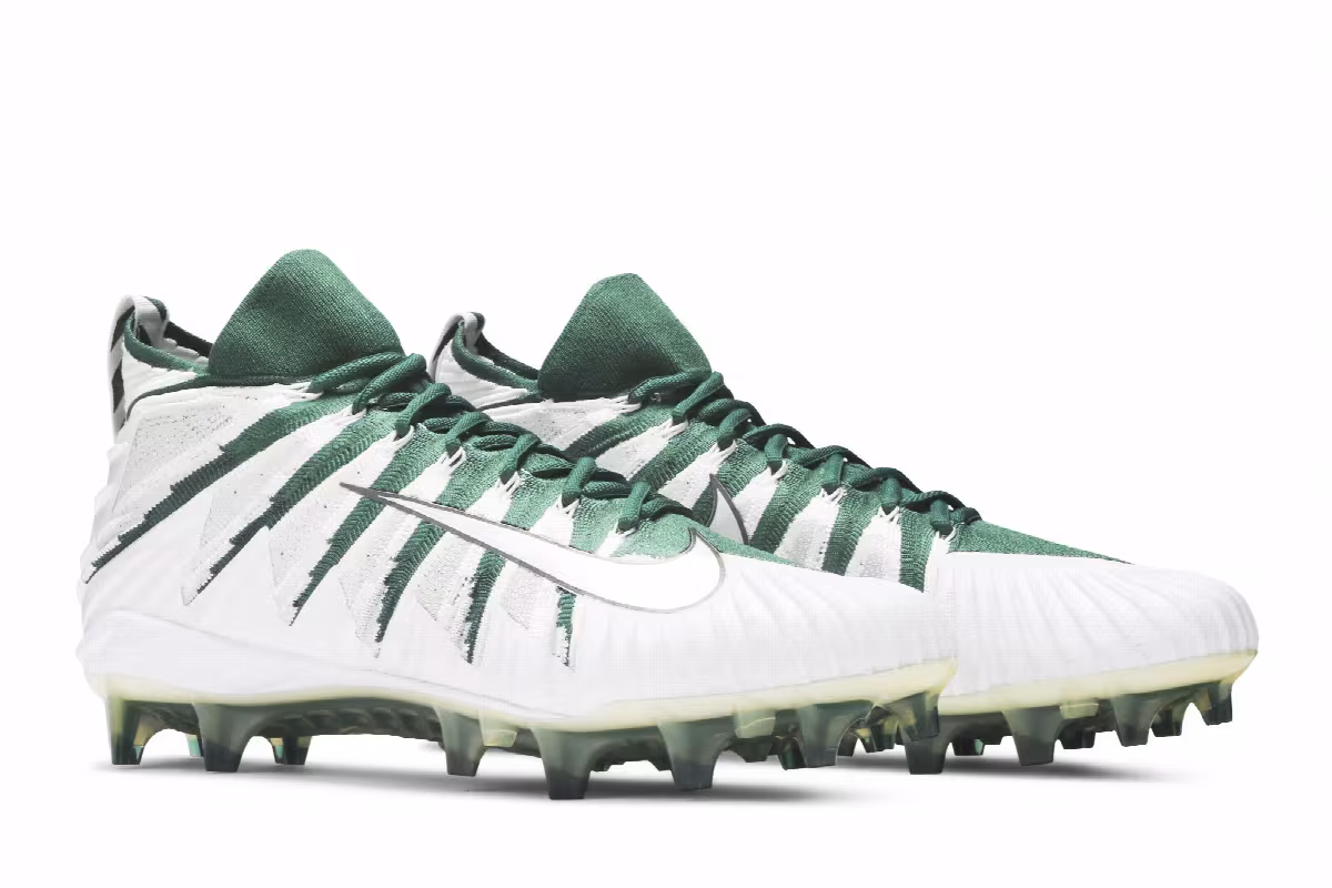 Nike Alpha Menace Elite White Gorge Green, view 9