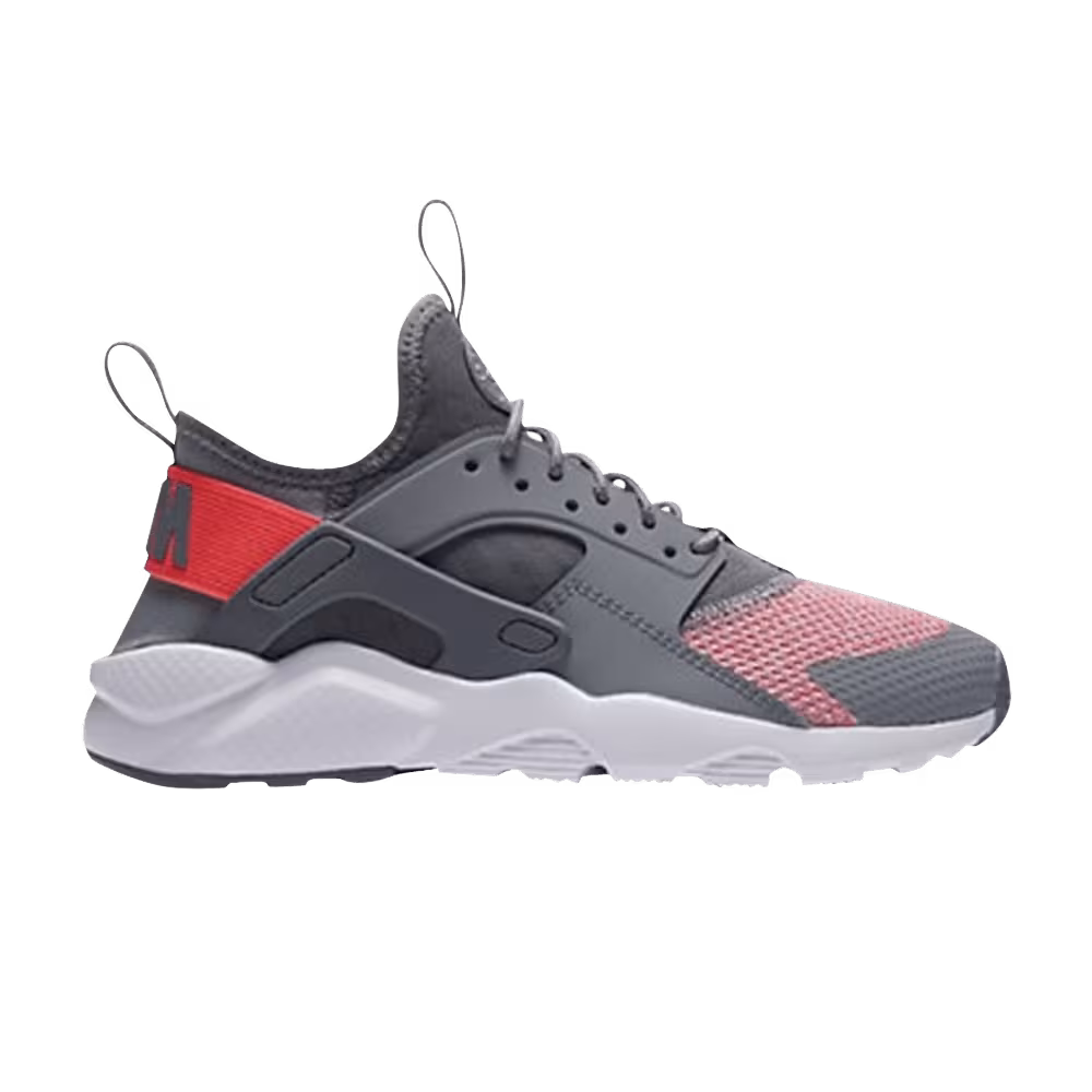 Nike Air Huarache Run Ultra SE GS Cool Grey Hot Punch