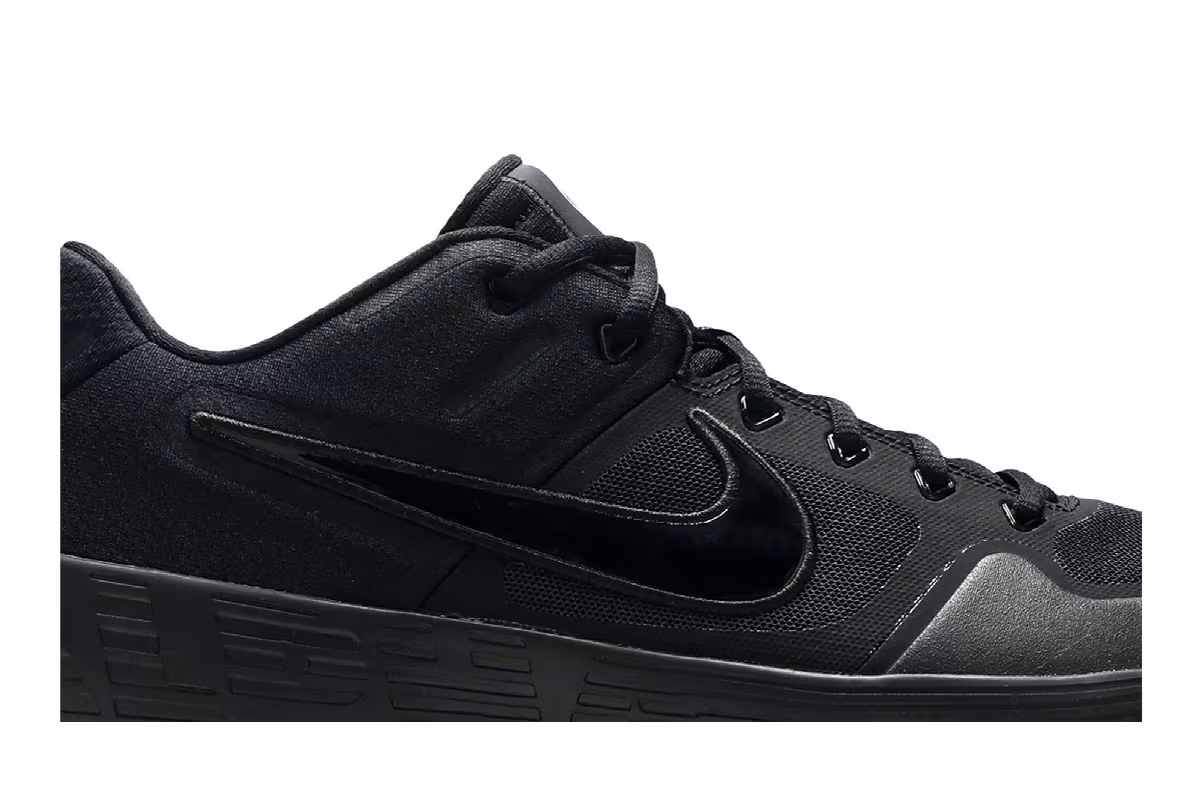 Nike Alpha Huarache Elite 2 Triple Black, view 3