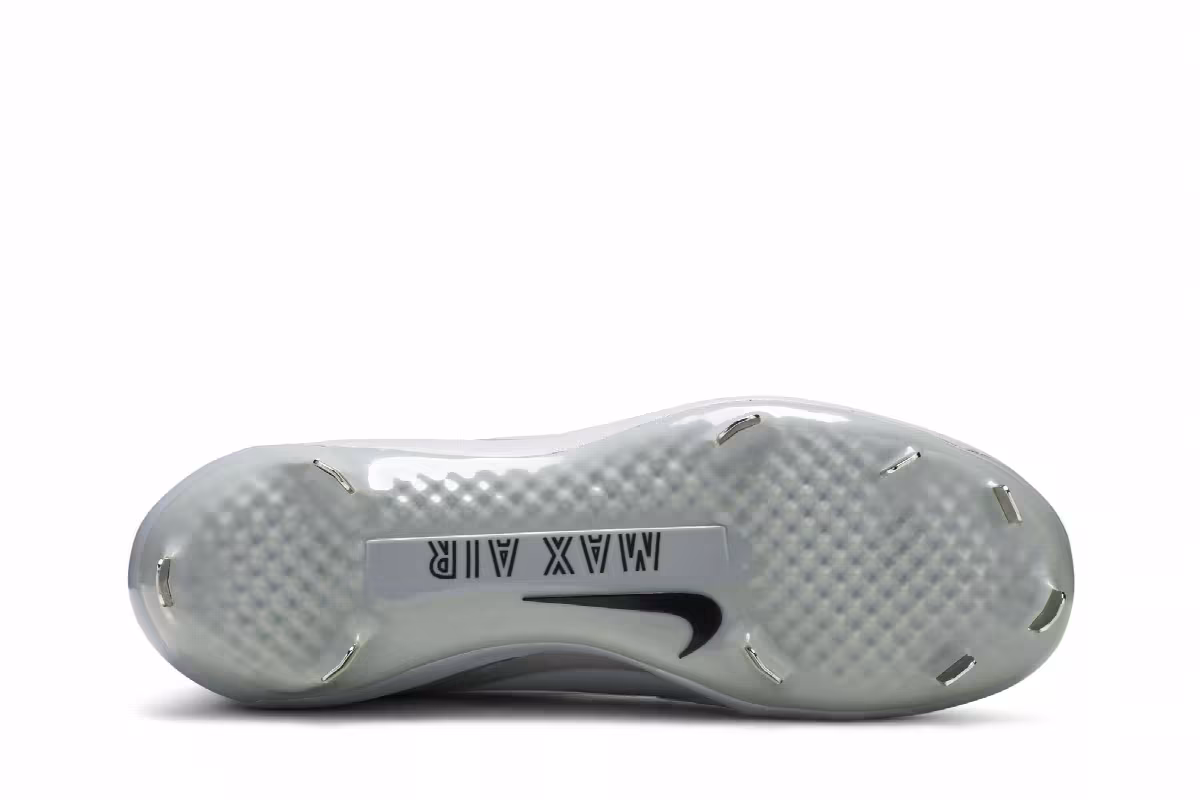 Nike Alpha Huarache Elite Wolf Grey Metallic Silver, view 5