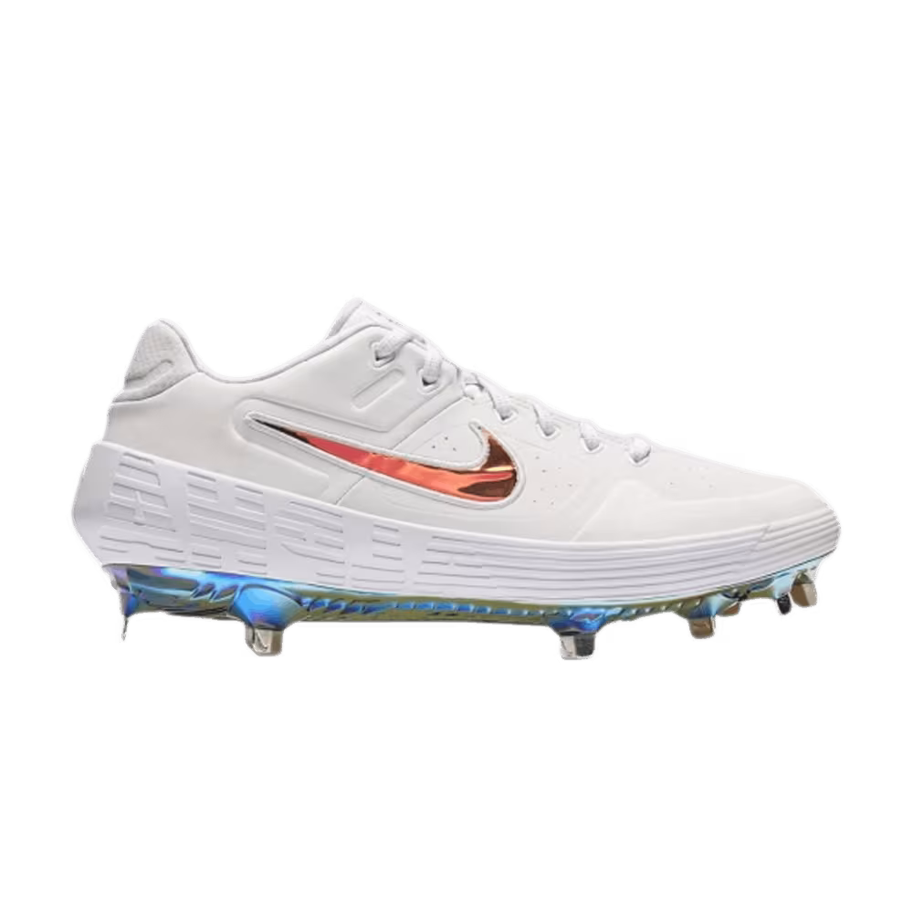 Nike Women's Alpha Huarache Elite 2 Low White Multi-Color