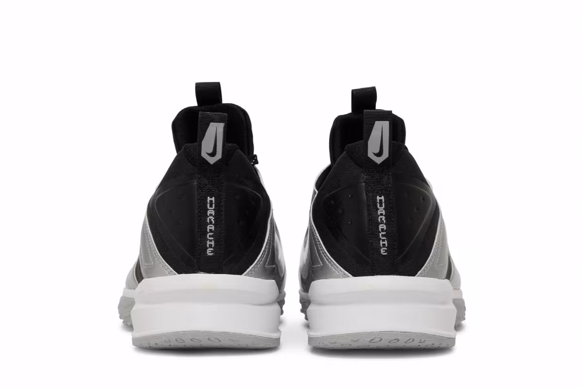 Nike Alpha Huarache Turf Black Silver, view 7