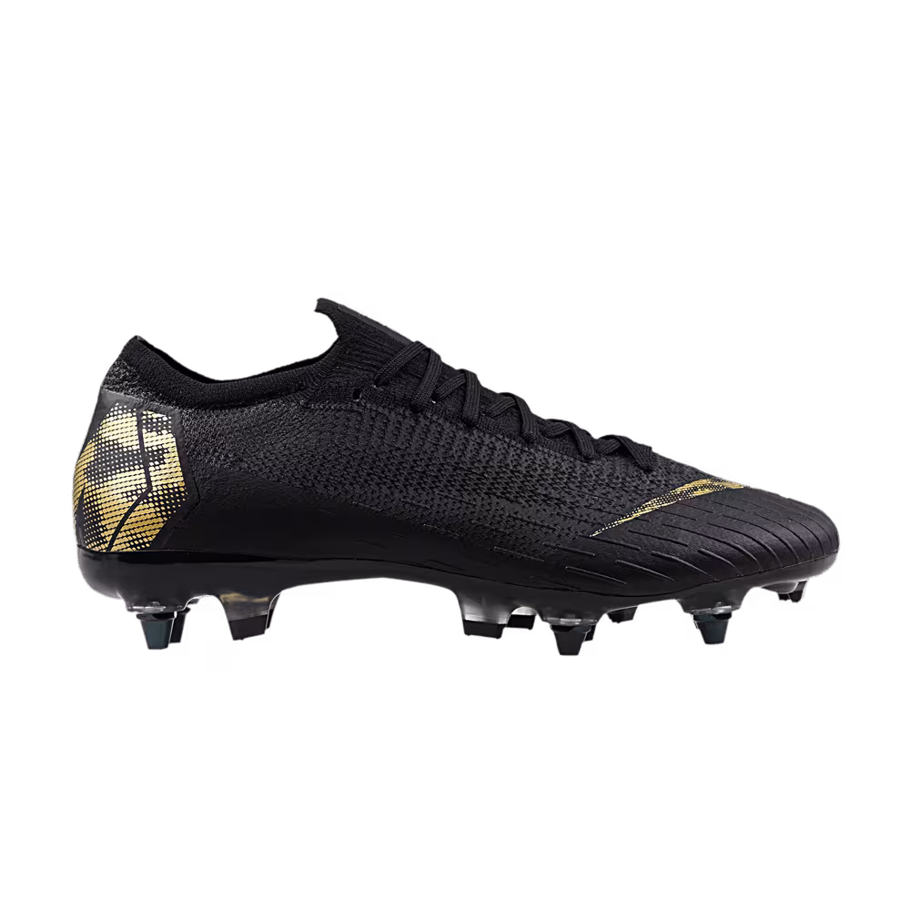 Nike Mercurial Vapor 12 Elite SG Pro AC Black Metallic Gold