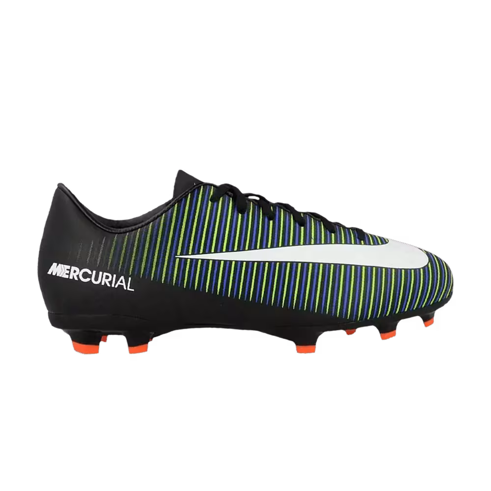 Nike Mercurial Vapor 11 FG GS Black Electric Green