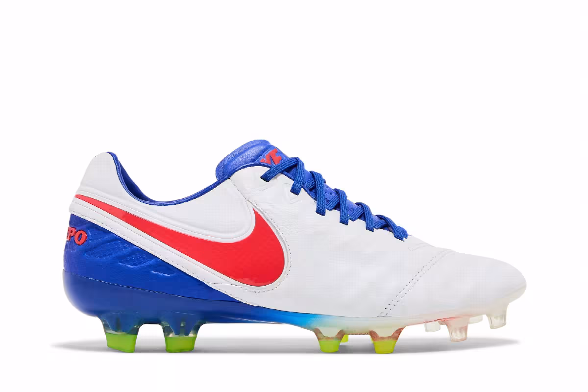 Nike Tiempo Legend 6 FG White Racer Blue Volt, view 2